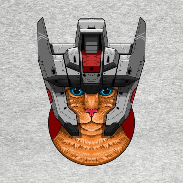 Feline mecha: Gundam Helmet Edition by virgot